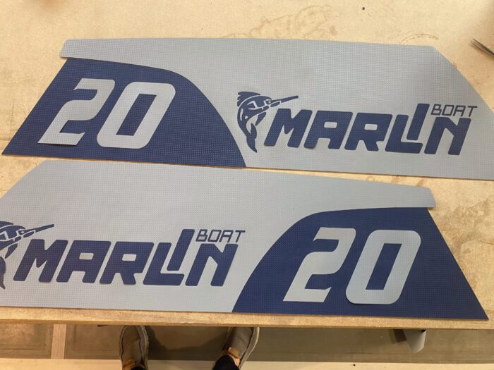 logo per gommone Marlin boat nuova serie